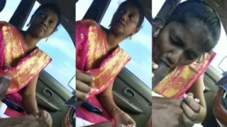 Tamil Young Girl Blowjob and Fucking inside the Car